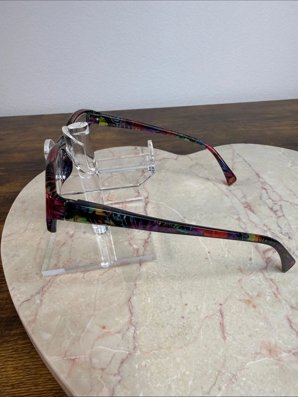 Blue Light Reading Glasses - Multicolor abstract design. #90s Frame (+2.5)